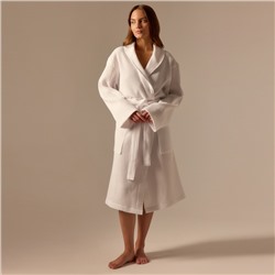 Халат вафельный женский SL HOME: Basic «Блан де Блан», размер 42-44, белый