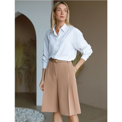 Шорты-бермуды  из эластичной поливискозы