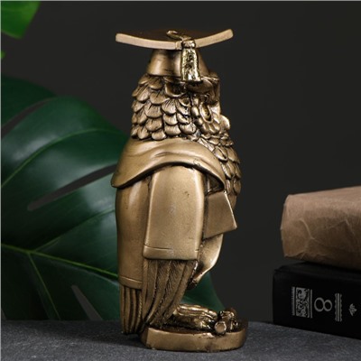 Фигурка полистоун «Магистр Филин», золото, 8×8×19 см