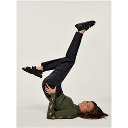 Mom Fit CONTE CON-544 Джинсы mom с высокой посадкой и квадратными карманами