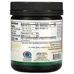 Jarrow Formulas, органическое кокосовое масло холодного отжима, отжатое шнековым прессом, 473 мл (16 жидк. унций)