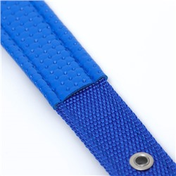 Ошейник «Комфорт» комбинированный (полиэстер, искусственная кожа), 55×2.5 см, ОШ 40-50 см, синий 6