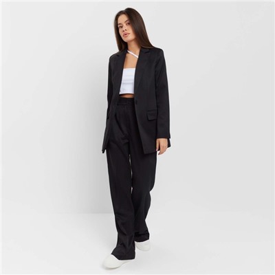 Пиджак женский однобортный MIST, размер 50, чёрный