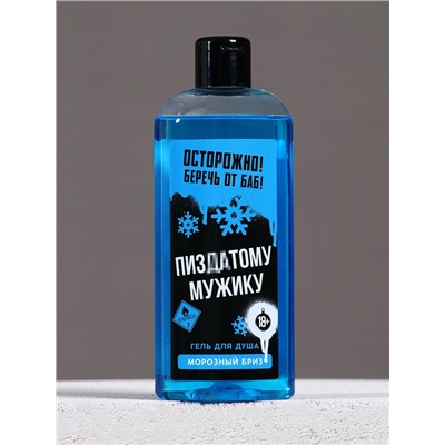 Новогодний подарочный набор косметики «Классного Нового года», гель для душа 250 мл и мочалка для тела, Чистое счастье, 18+