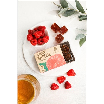 Мармелад ягодный с Малиной / брикет / 200 г / ТМ Сибирский кедр