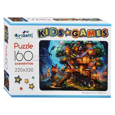 Пазл 160 "Домик на дереве" Kids Games.