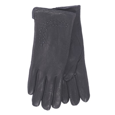 Перчатки жен. LuMeiJia A-6 нат.кожа/плюш