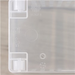 Контейнер для хранения на колёсиках, 6 л, 35.5×13×20 см, с ручкой, пластик, прозрачный