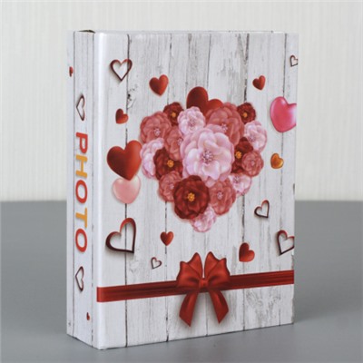 Фотоальбом 100 фото 10х15 Сердце / 9355 /уп 96/