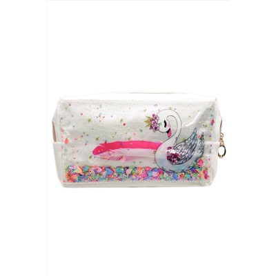 Sunflower Косметичка женская тубус с пайетками, лебедь KRISTALLER, 1135721