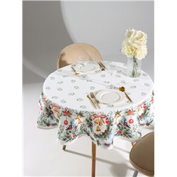 Скатерть новогодняя «Этель» Christmas bells, d=150 см ±3 см с ГМВО, 100% хлопок, саржа 190 г/м²