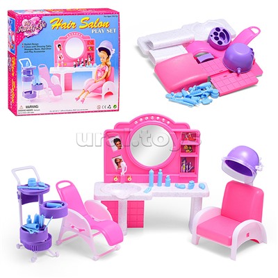 Набор мебели для кукол "Салон красоты" в коробке