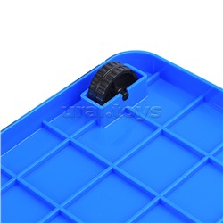 Контейнер 6 (35 л) "Единорожки" темно-голубой / голубой прозрачный