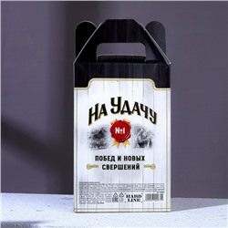Подарочный набор «На удачу»: гель для душа и шампунь для волос виски, 2×250 мл, Чистое счастье