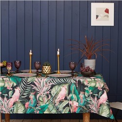 Скатерть «Этель» Tropical parrots 149×110 см, 100% хлопок, саржа 190 г/м²