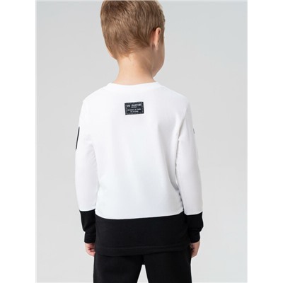 Фуфайка трикотажная для мальчиков (футболка с длинными рукавами)