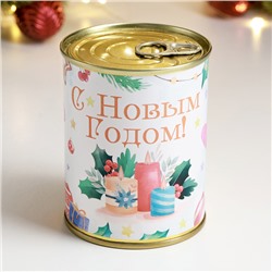 Набор в консервной банке «С новым годом!» змея мыло, мочалка