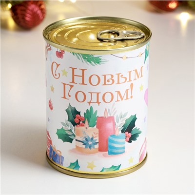 Набор в консервной банке «С новым годом!» змея мыло, мочалка