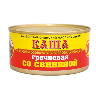 Консервы мясные Каша гречневая со свининой №8, 325 г