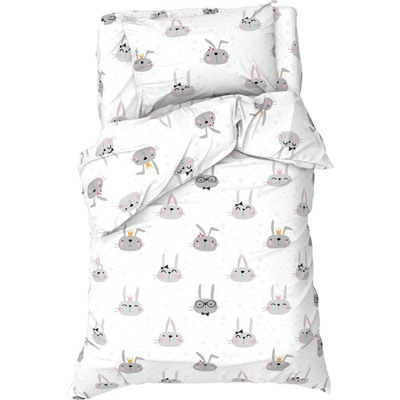 Постельное бельё 1.5-спальное «Этель» Funny rabbits, бязь