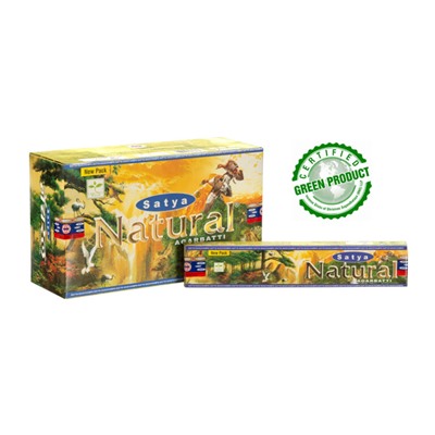 SATYA Бангалор Ароматические палочки Natural (15г.*12уп)