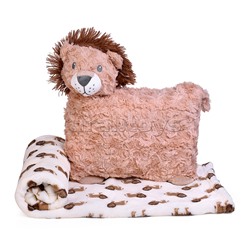 Мягкая игрушка "Лев" с пледом