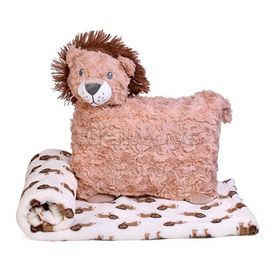 Мягкая игрушка "Лев" с пледом