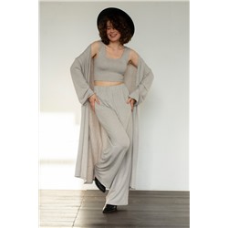 Топ  WOOL043/01/Светло-серый