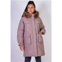 Куртка удлиненная с капюшоном натуральный мех арт. 619 НАТАЛИ, 1071295
