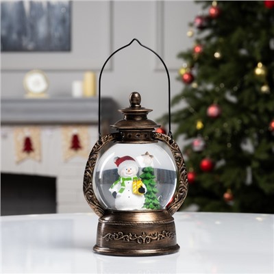 Фигура светодиодная «Снеговик» 20×14×11 см, батарейки ААx3 (не в комплекте), USB, свечение тёплое белое