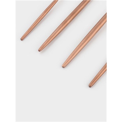 Набор столовых приборов из нержавеющей стали Magistro «Оску базис», 4 предмета, цвет бронзовый