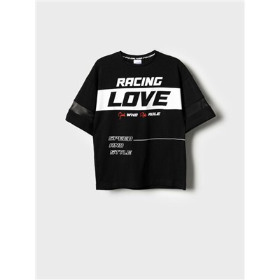 Фуфайка трикотажная для девочек (футболка)