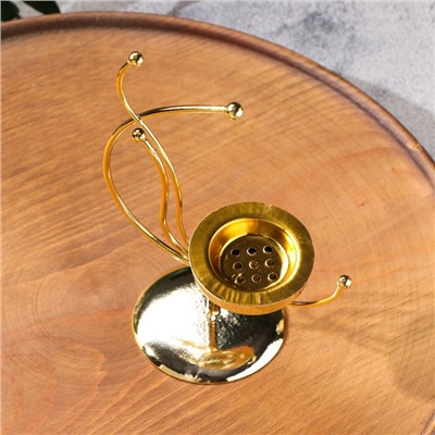 Подставка для благовоний порошковых и конусов TAKE IT EASY «Денежное дерево», золотистый, 16.5×13 см