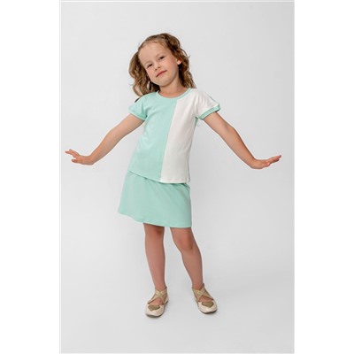 Костюм с юбкой Элис Мятный/молочный НАТАЛИ, 876332