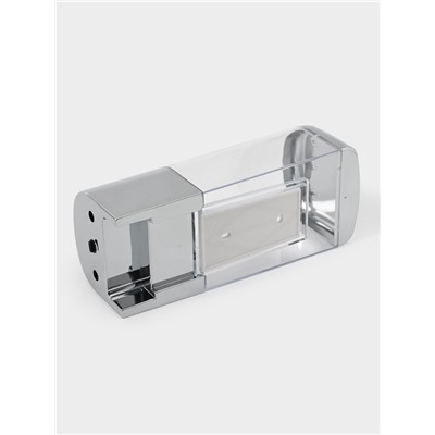 Диспенсер механический для антисептика и жидкого мыла, 500 мл, серебристый