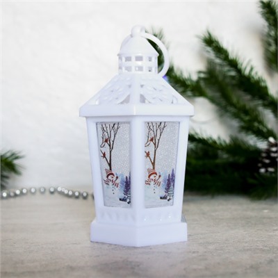 Фонарь светодиодный 14 см / VFR-108-A /уп 12/120/новогодний/белый