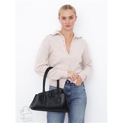 Сумка женская кожаная 6006L black Polina&Eiterou