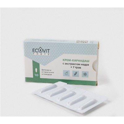 Крем-карандаш с экстрактом кедра +7 трав (для мужского здоровья) 10 шт.