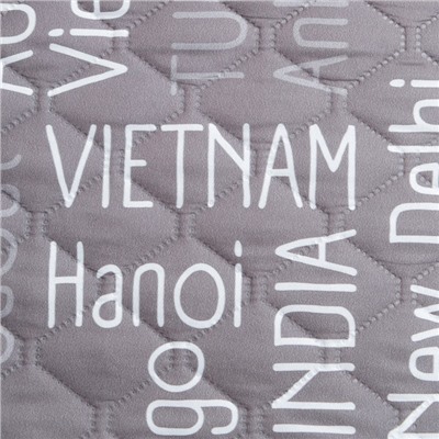 Покрывало 1.5-спальное «Этель» Young traveler, 145×210 см, микрофибра