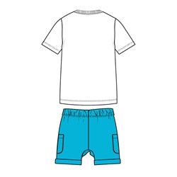 Комплект детский трикотажный для мальчиков: фуфайка (футболка), шорты