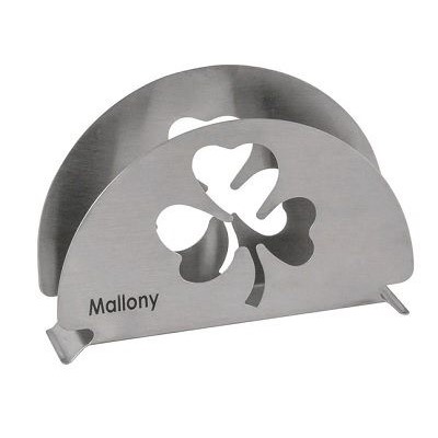 Салфетница нерж сталь 9,5*5 см Клевер Foglio Mallony (1/14), арт. 003058