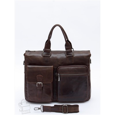 Портфель мужской кожаный 0065Z coffee Zinimsk