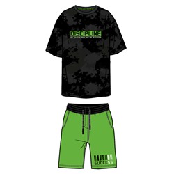 Комплект трикотажный для мальчиков: фуфайка (футболка), шорты