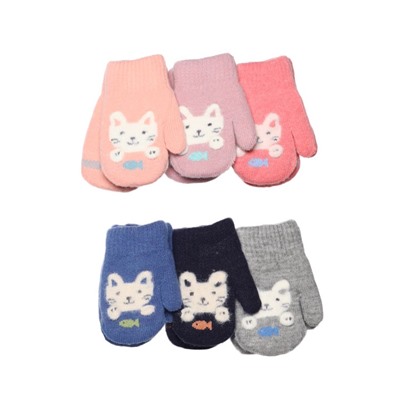 Варежки дет. KimLin Д-730 Котенок