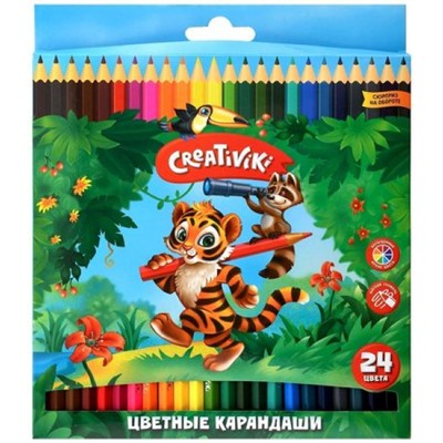 Карандаши 24цв КЦ24КР Creativiki