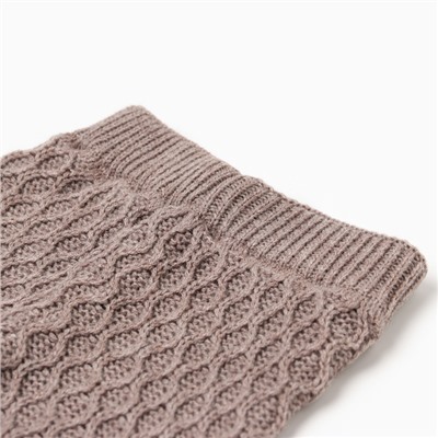 Брюки детские вязаные MINAKU: Knitwear collection, рост 74-80 см, кофейные