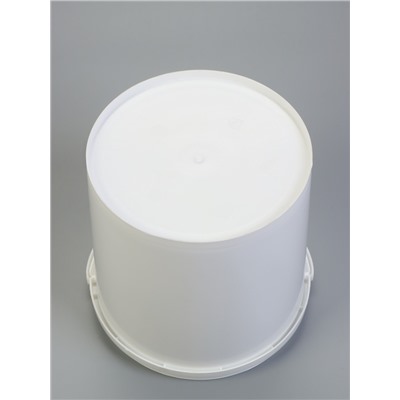 Ведро «ПластоС», с герметичной крышкой, d=20.5 см, h=21.5 см, цвет белый, 5 л.