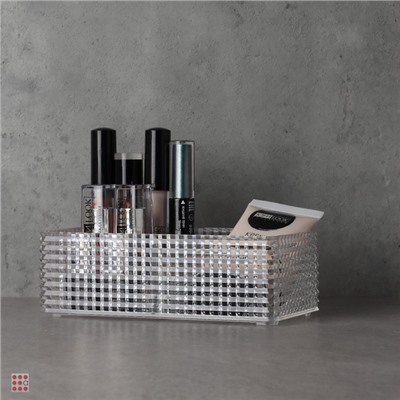 VETTA Органайзер для косметики универсальный CRYSTAL, 16,5x8,5x5,3 см