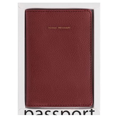 Обложка для паспорта бордовый,кожзам 3-619/12 Bruno Visconti