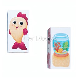 Кубики пластмассовые Умные кубики "Где мой домик?" 6 шт (18 картинок) Baby Toys